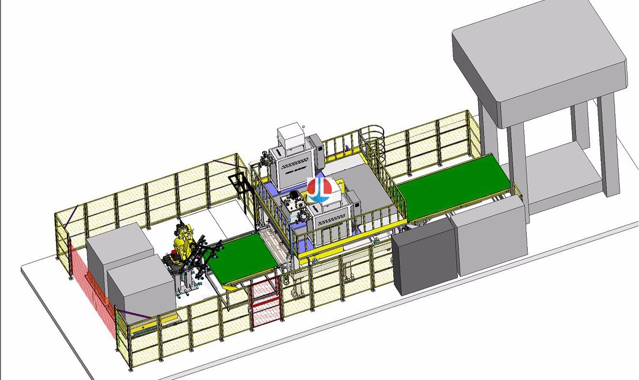 汽车内饰接触式油温加热及自动上下料生产线